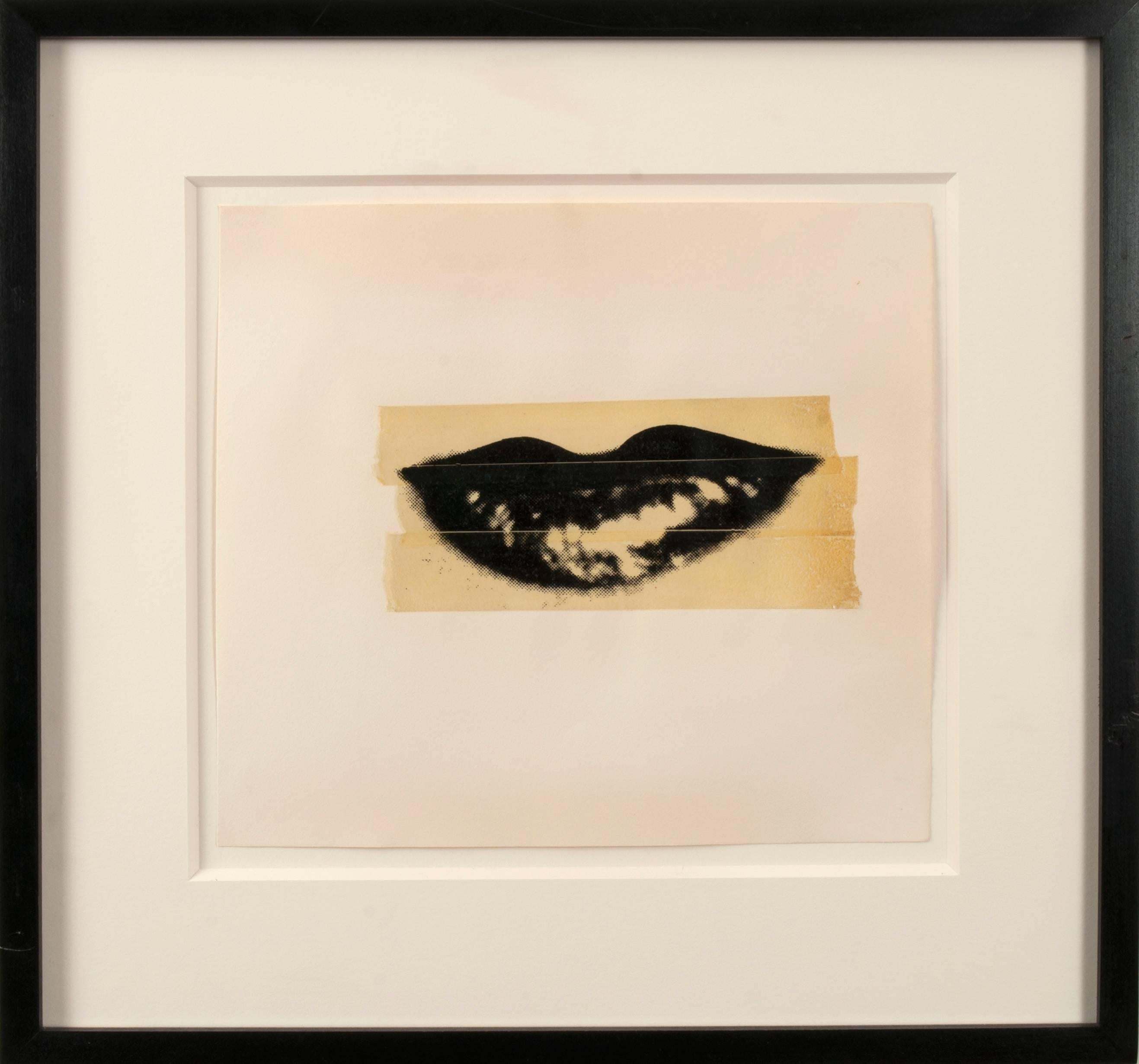 andy warhol lips print