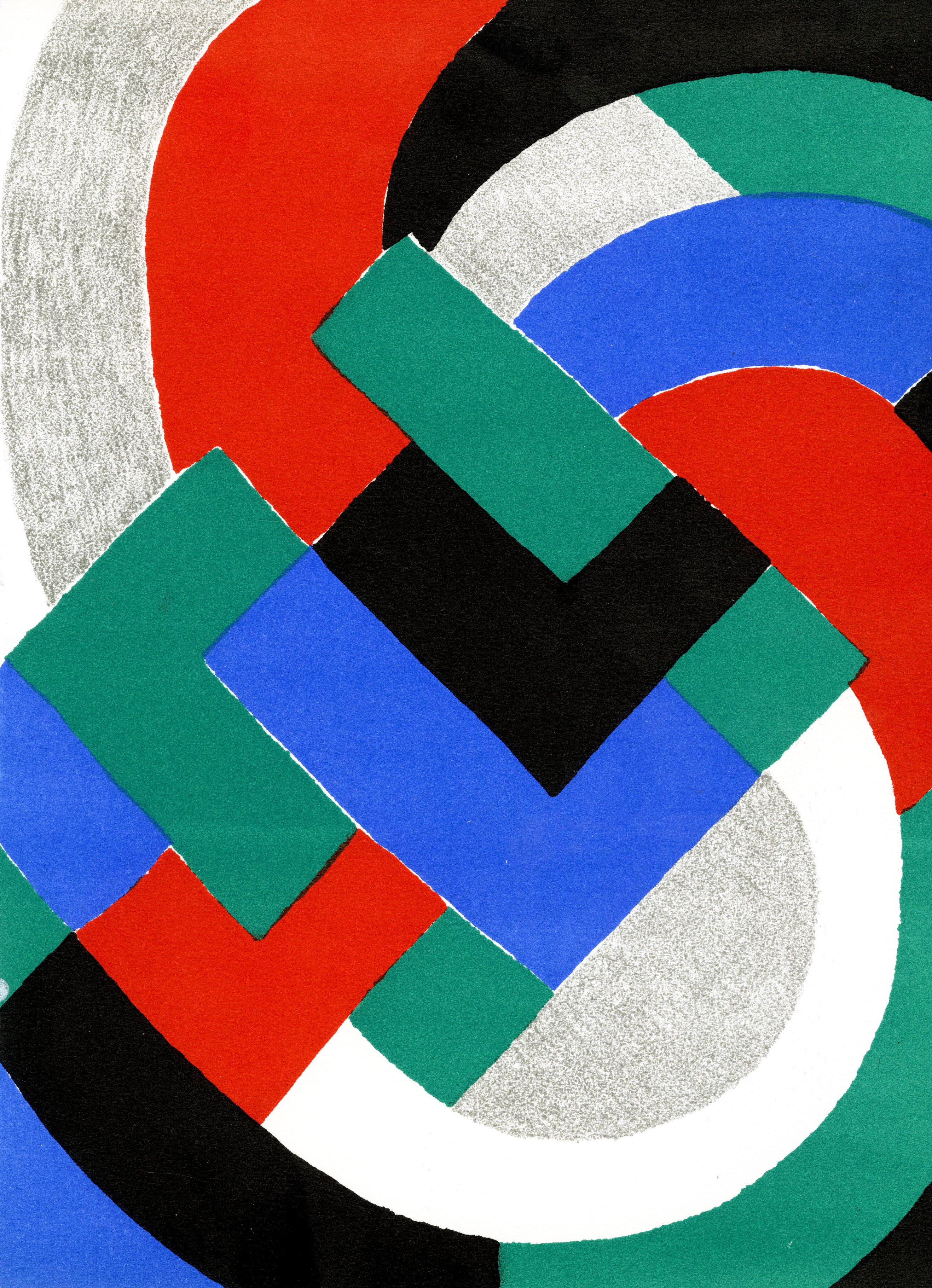 Abstrait, Art déco, Sonia Delaunay, XXe siècle, 1969