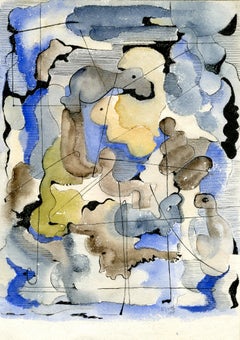 Surrealismo, Astrazione biomorfica, Robert Jay Wolff, 1935, acquerello