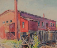Bridgton Mill, Cumberland Co., Maine, Greta Allen, Impressionist