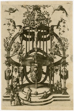 Old Master, Tomb Design, After: Cornelis Floris (before 1514-1575), van Doetecum