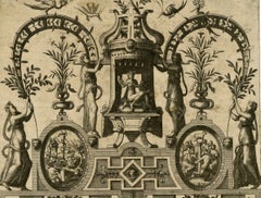 Old Master, Tomb Design, After Cornelis Floris, engraving by van Doetecum, 1557