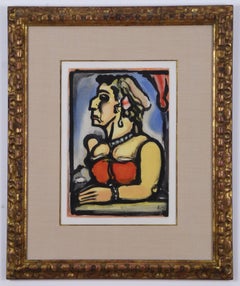 Georges Rouault, color aquatint, rque de l'etoile filante-Circus of the Shootin