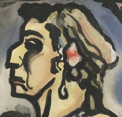 Georges Rouault, color aquatint, rque de l'etoile filante-Circus of the Shootin