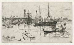 Venice, Riva, Ships, Published by Dunthorne, Frank Duveneck, 1880