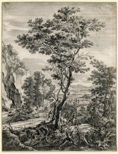 Old Master, Dutch, etching, Jan Booth, excellent impression, very rare