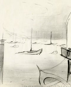 WPA, California, San Francisco Wharf, 1938, small edition