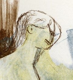 Henry Moore, Mother and Child, etching/aquatint, 1983, famous British Moderist