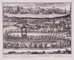 Old Master, European view of King's Funeral in Vietnam, 1729, religious ceremony