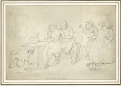 Johann Heinrich Ramberg, Disegno satirico, Inghilterra 1787, Provenienza: Drummond