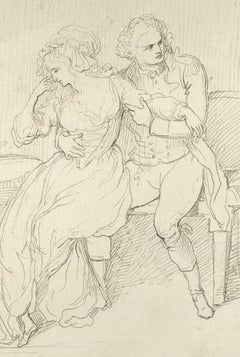 Johann Heinrich Ramberg, Satiric drawing, England 1787, Provenance: Drummond