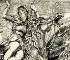 Circus, Reginald Marsh, Merry-Go-Round, 1930, lifetime impression, signed