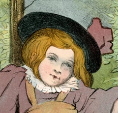 Young Girl, L'Estampe Moderne, Eugene Delatre, Art Nouveau