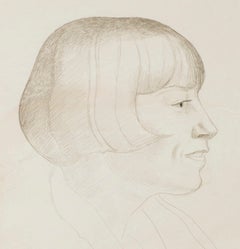 Joseph Stella, disegno a punta d’argento, *La collana di giada*, anni ’20
