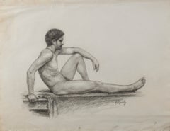 Boston Artist, Ernest M. Rantz, 1867-1944, Academic Male Nude Study