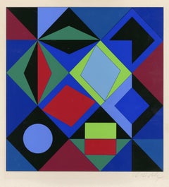 Op Art, Victor Vasarely, Print Club oif Cleveland, screen print, 1968