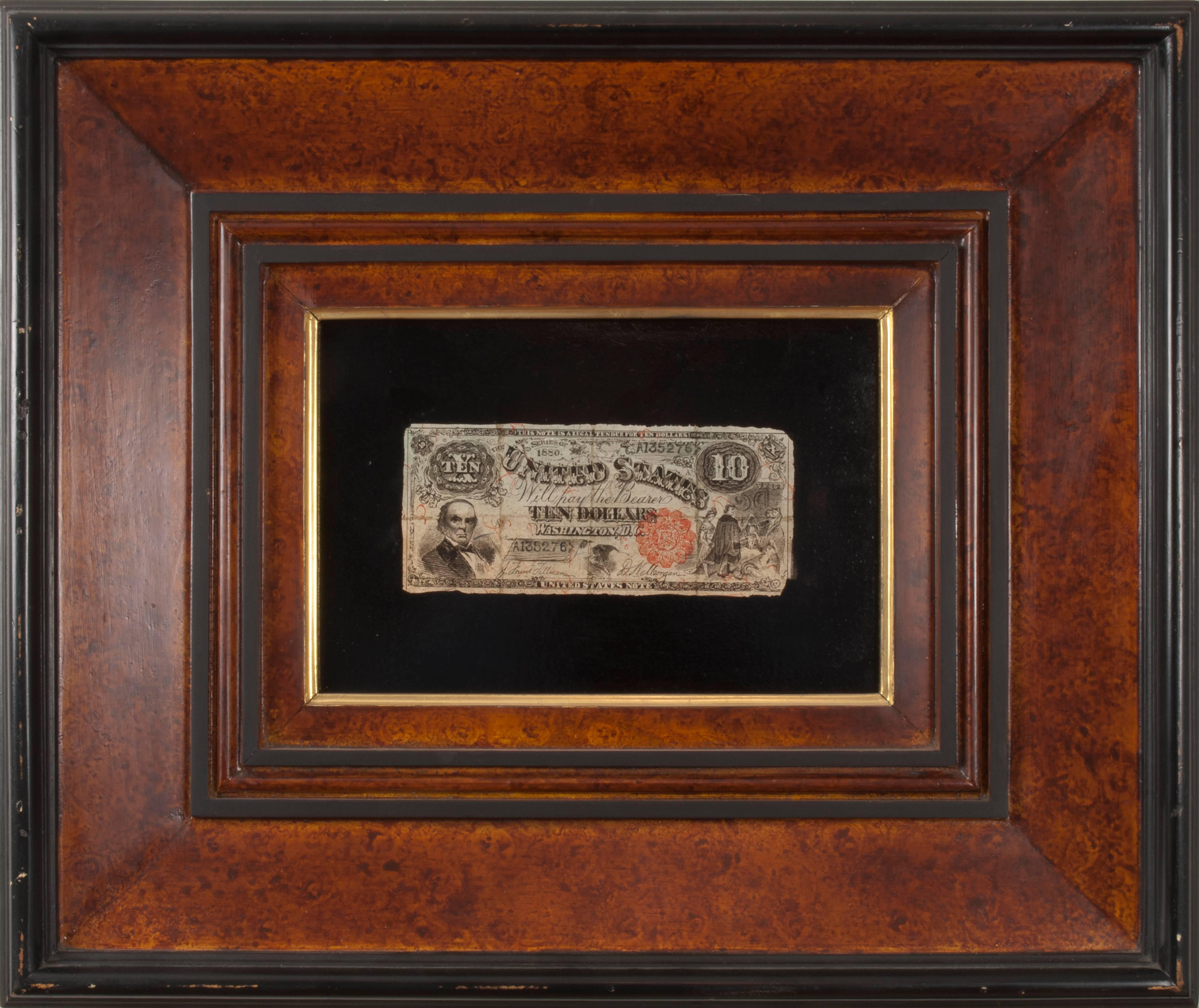 Ten Dollar Bill with Red Treasury Seal - Painting by Nicholas Alden Brooks