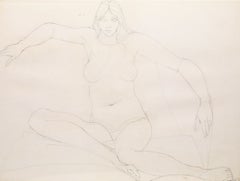 Fritz Bultman, disegno dal vero, Lori (viso al centro), esposto al Montclair Art Museum.