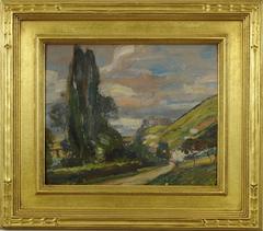 Road in Summer, near Giverny (A view from Andelys looking across to Vernon