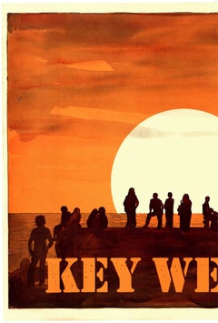 Key West, Florida: The Last Resort — Vintage Travel Poster (1976)  linen-backed