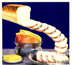 Original Butter-Nut Bread Vintage Food Poster — 1920s Art Deco Advertising Print