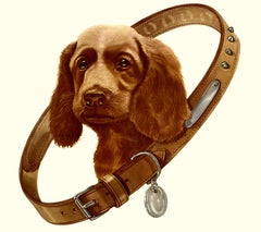 RSPCA "Of Reaching Home Again" Dog Safety Poster — Original Vintage Print- linen
