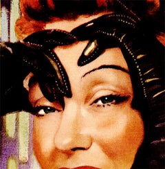 Original Sunset Boulevard vintage Belgium classic movie poster linen-backed