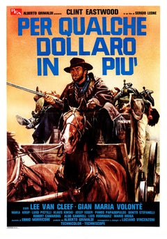 1965 Averado Ciriello "Per Qualche Dollaro in Più" – Original Fotocrom Italiana
