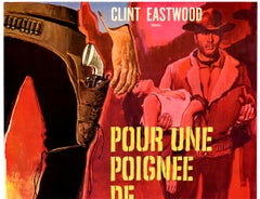 Original French Vanni Tealdi "Pour Une Poignée de Dollars" Vintage Poster-linen
