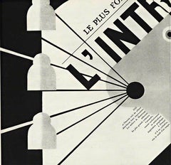 1935 A.M. Cassandre "L'Intransigeant" Vintage Poster – Original Linen-Backed