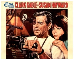 Clark Gable "L'Avventuriero di Hong-Kong (Soldier of Fortune)" Vintage Poster