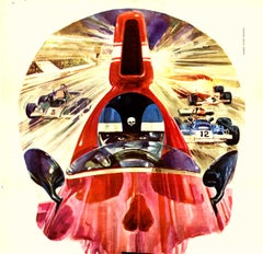 „Pilota N°1 La Pista della Morte (Mahha '78)“ Vintage-Poster – Original auf Leinen
