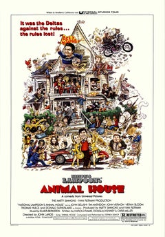 Authentic 1978 Rick Meyerowitz "Animal House" Vintage Poster – Original Style B