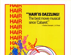 Authentic 1979 Hair Movie Musical Vintage Poster – Original Style B4 LinenBacked