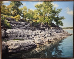 Cliffside at Lake Travis Texas Landscape Water Realism Lake