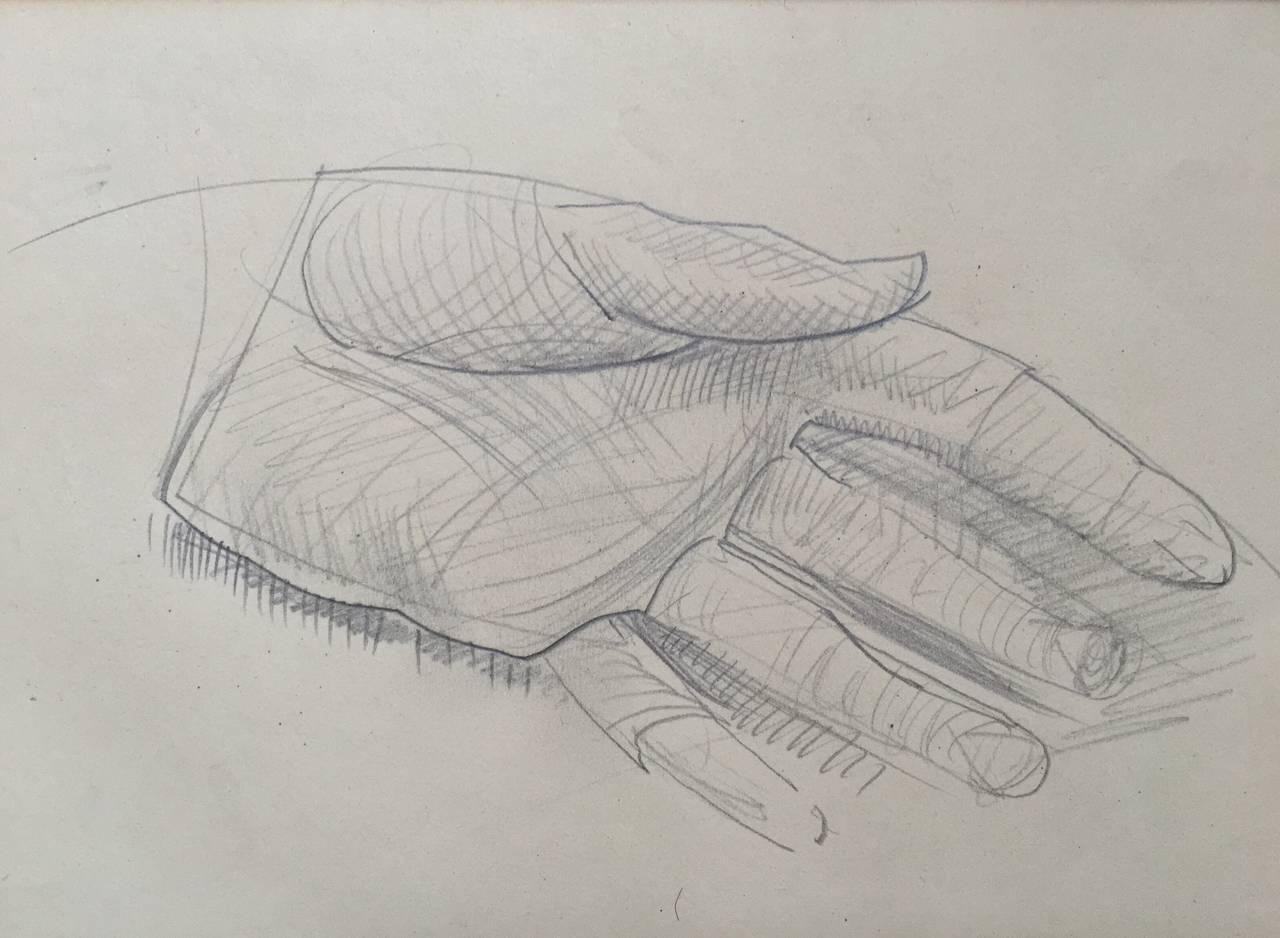 William Zorach Figurative Art - "Study of a Hand, 1934"