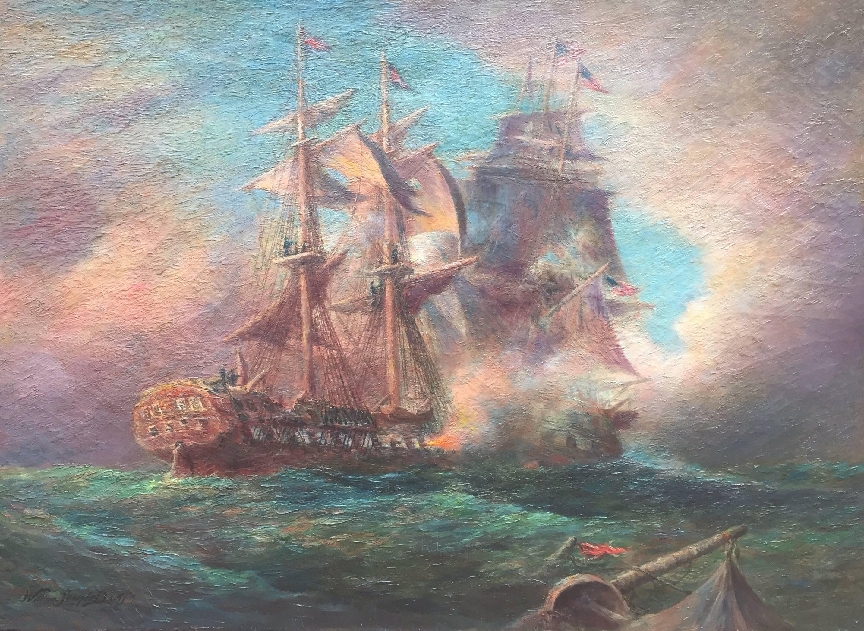 William Steeple Davis Landscape Painting - "A Reminder of 1812"