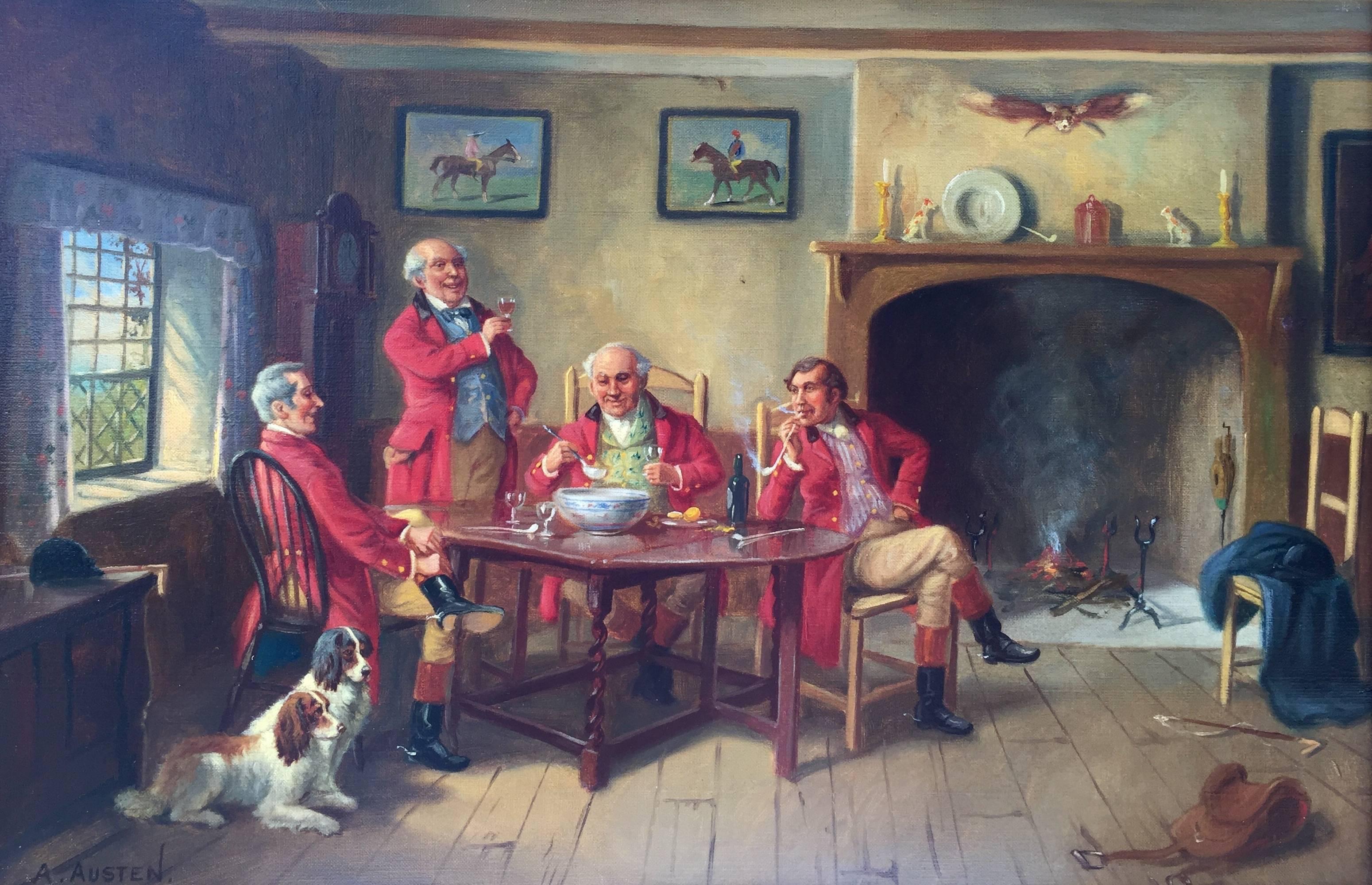 Alexander Austen Figurative Painting - "The Toast"