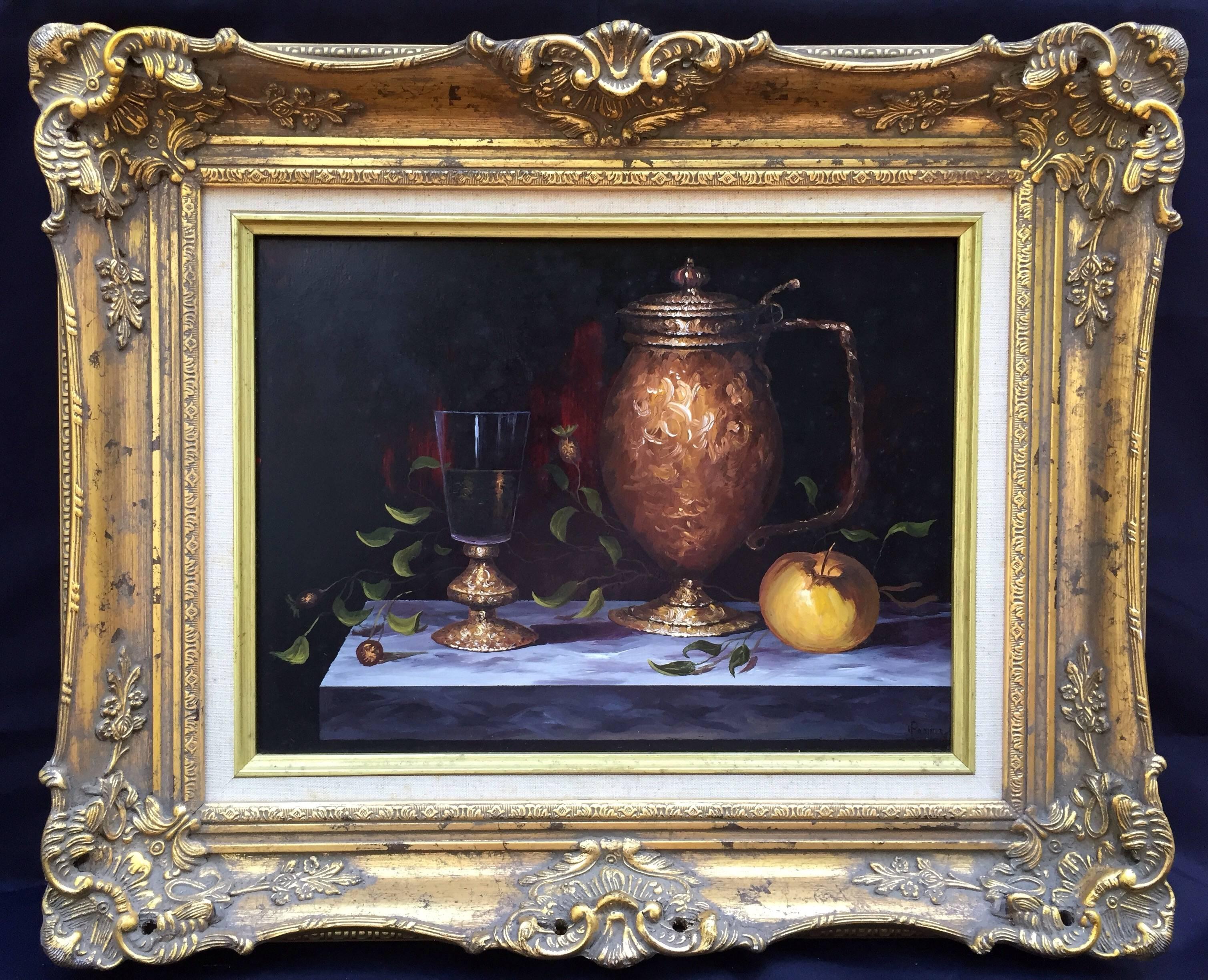 Henry D. Remirez Jr. Still-Life Painting - "Royal Still Life"