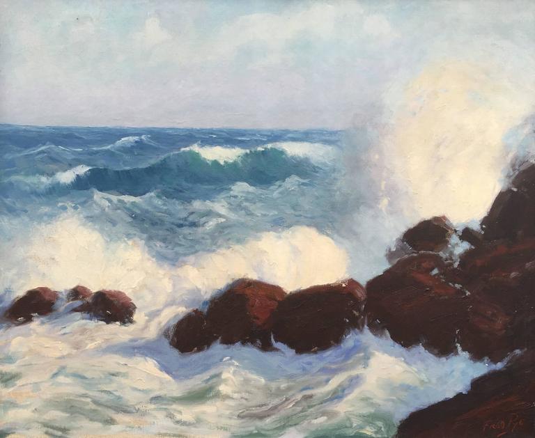 Fred Pye "September Seas, Ogunquit, Maine" at 1stDibs fred pye
