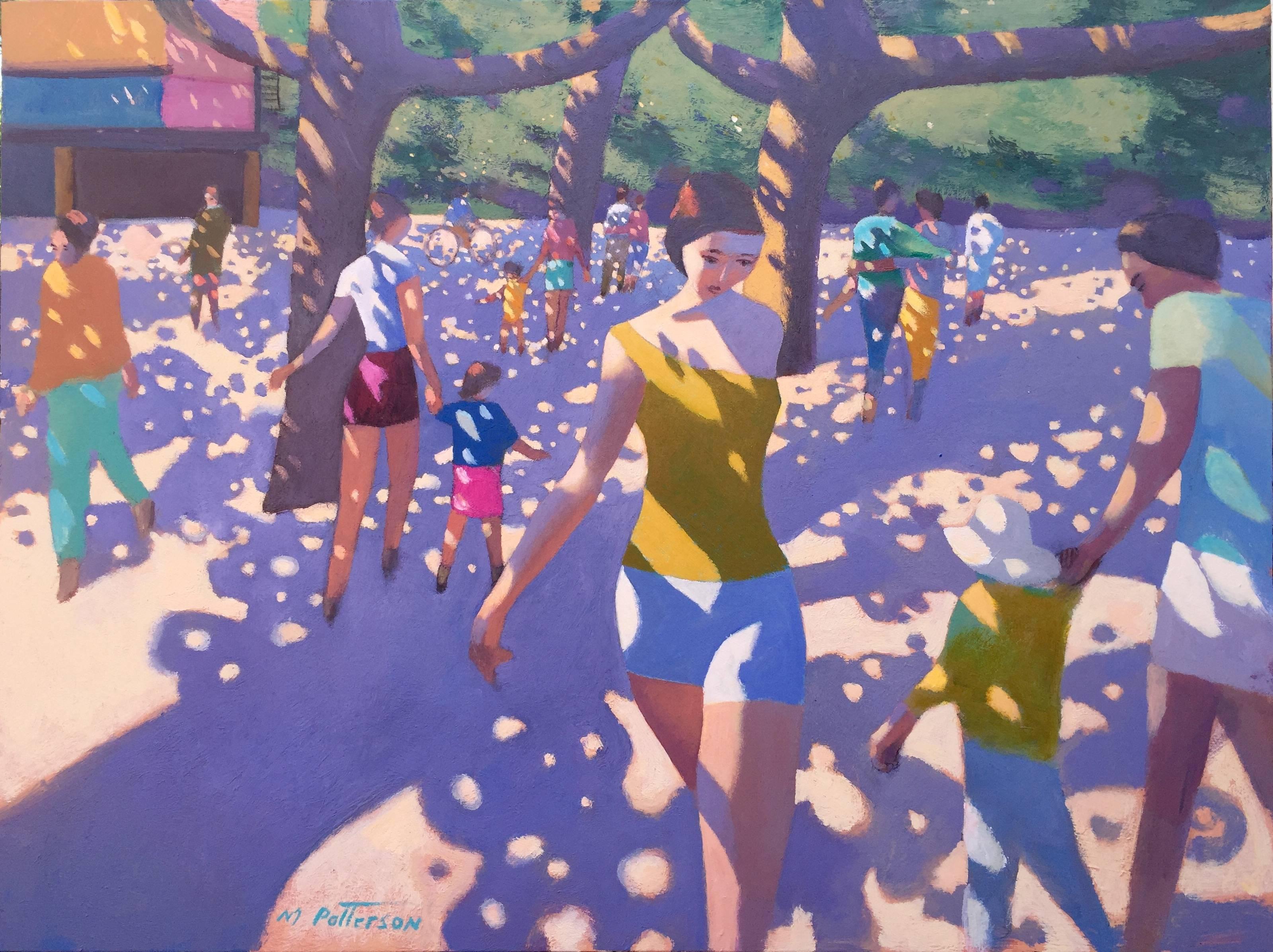 Michael Patterson Figurative Painting - "Walking in the Light"