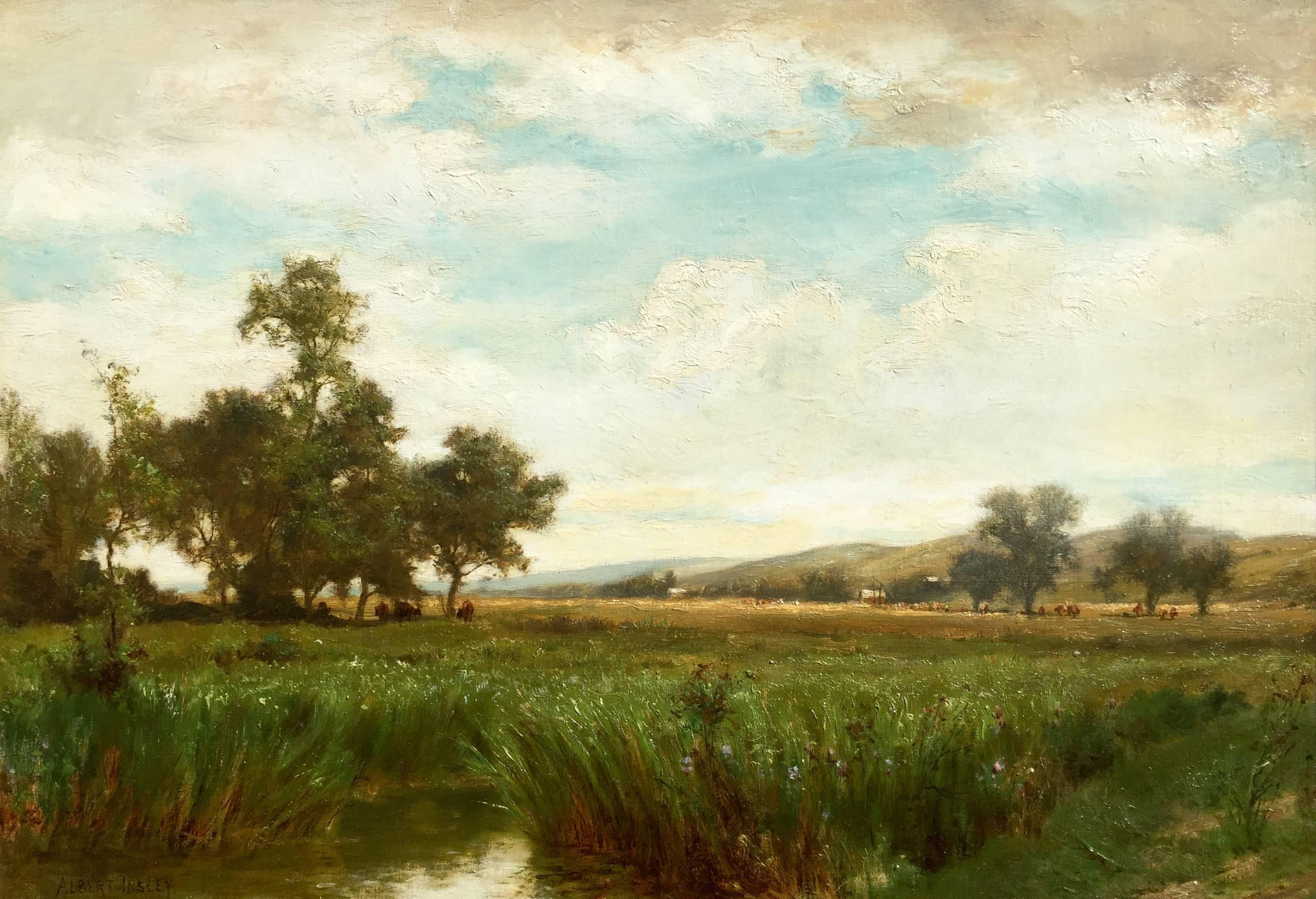 Albert Babb Insley Landscape Painting - "West Nyack Meadows"