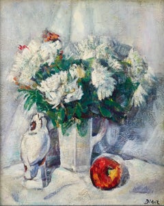 "Still Life with Apple and Figurine"