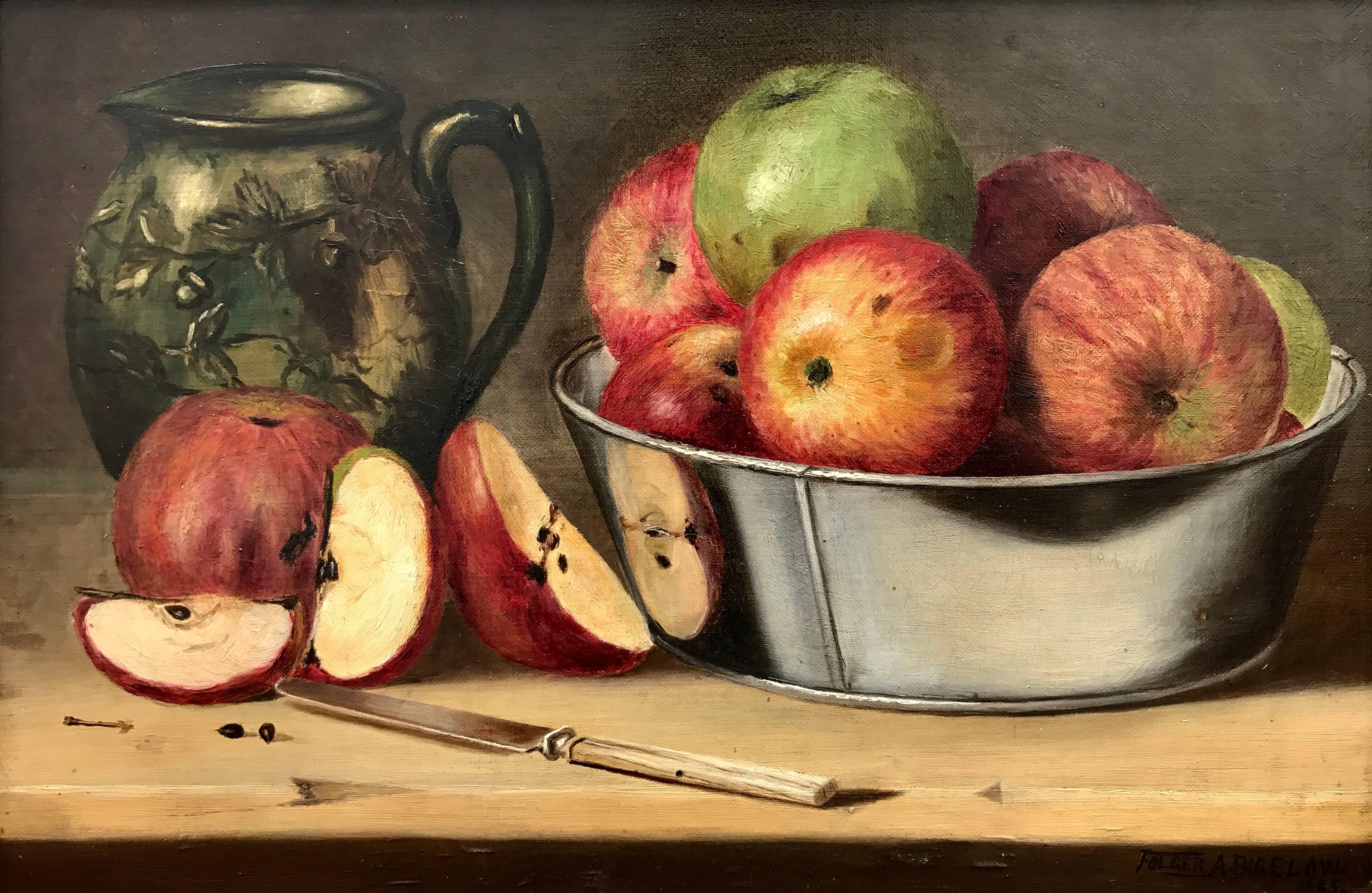 Folger A. Bigelow Still-Life Painting - "Still life with Apples"