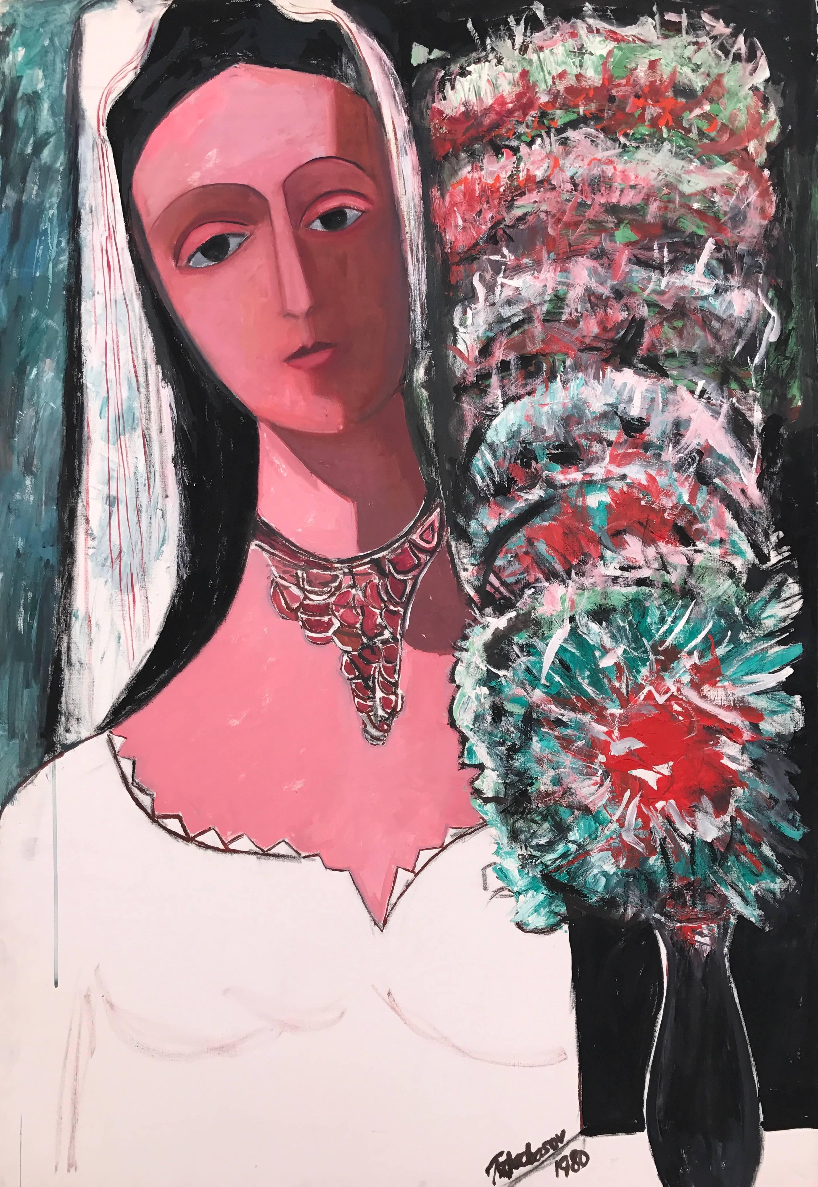 Nahum Tschacbasov Figurative Painting - "The Bride"
