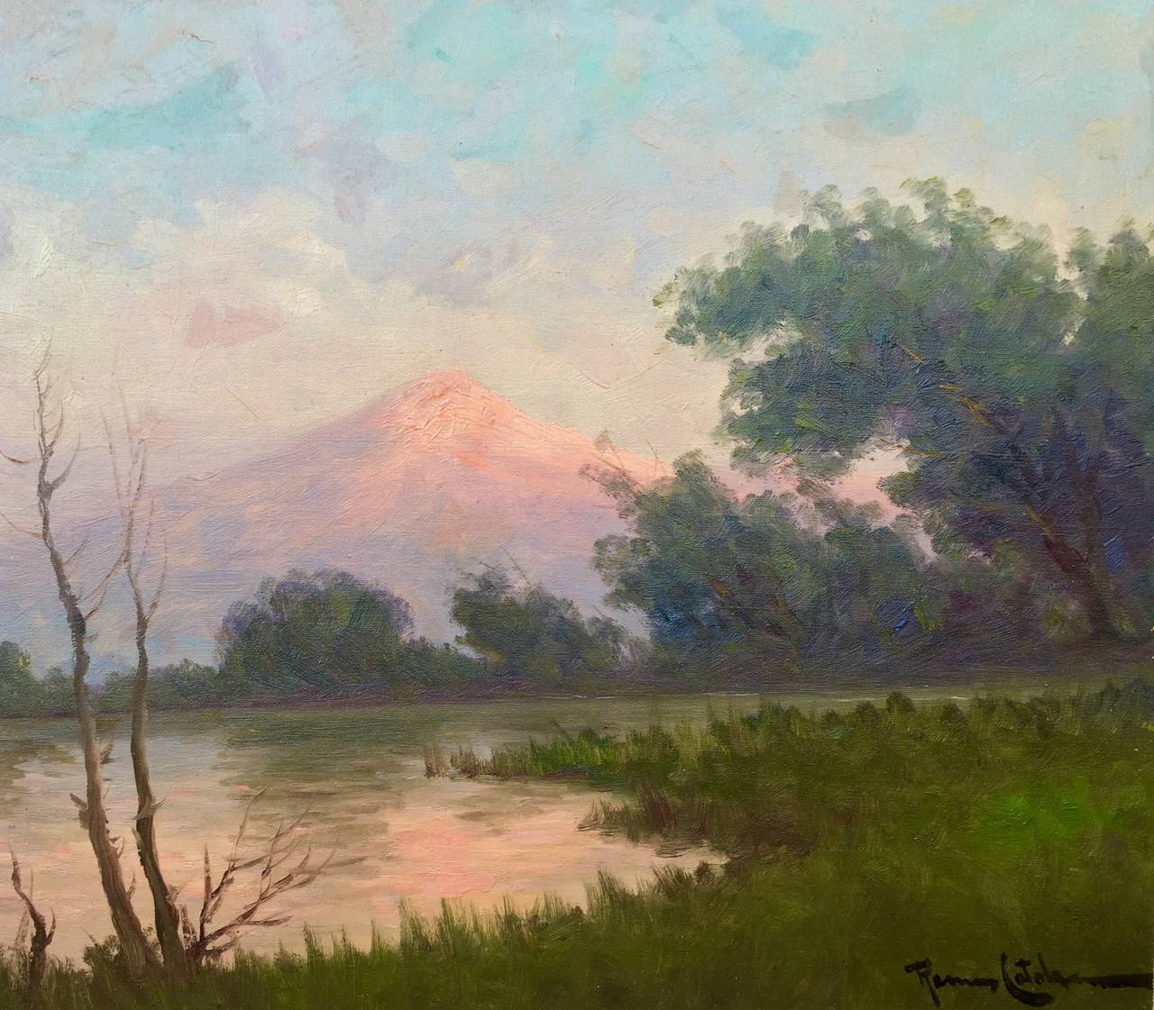 Benito Ramos Catalan - "Twilight in the Andes" at 1stDibs