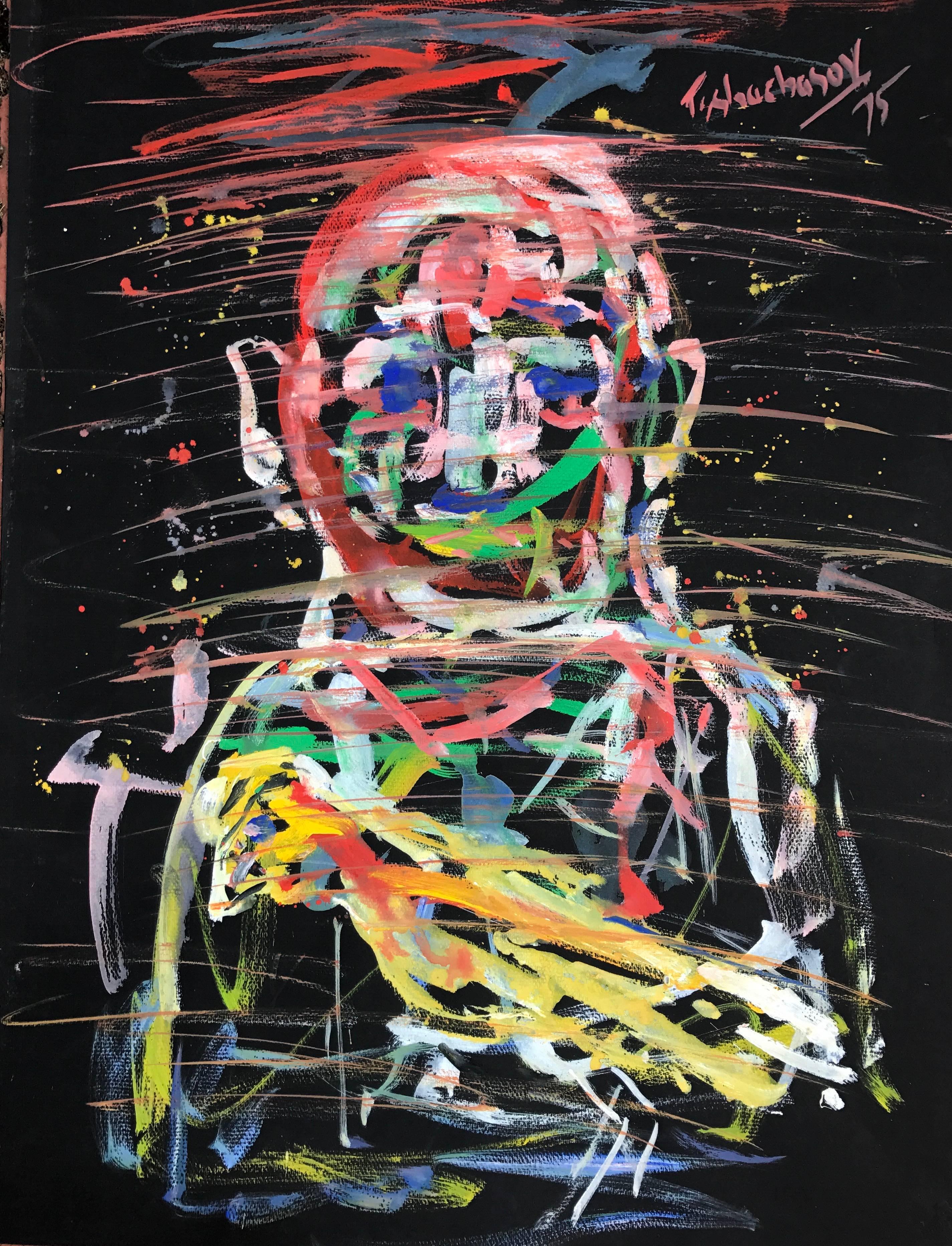 Nahum Tschacbasov Portrait Painting - "Artist Self Portrait"