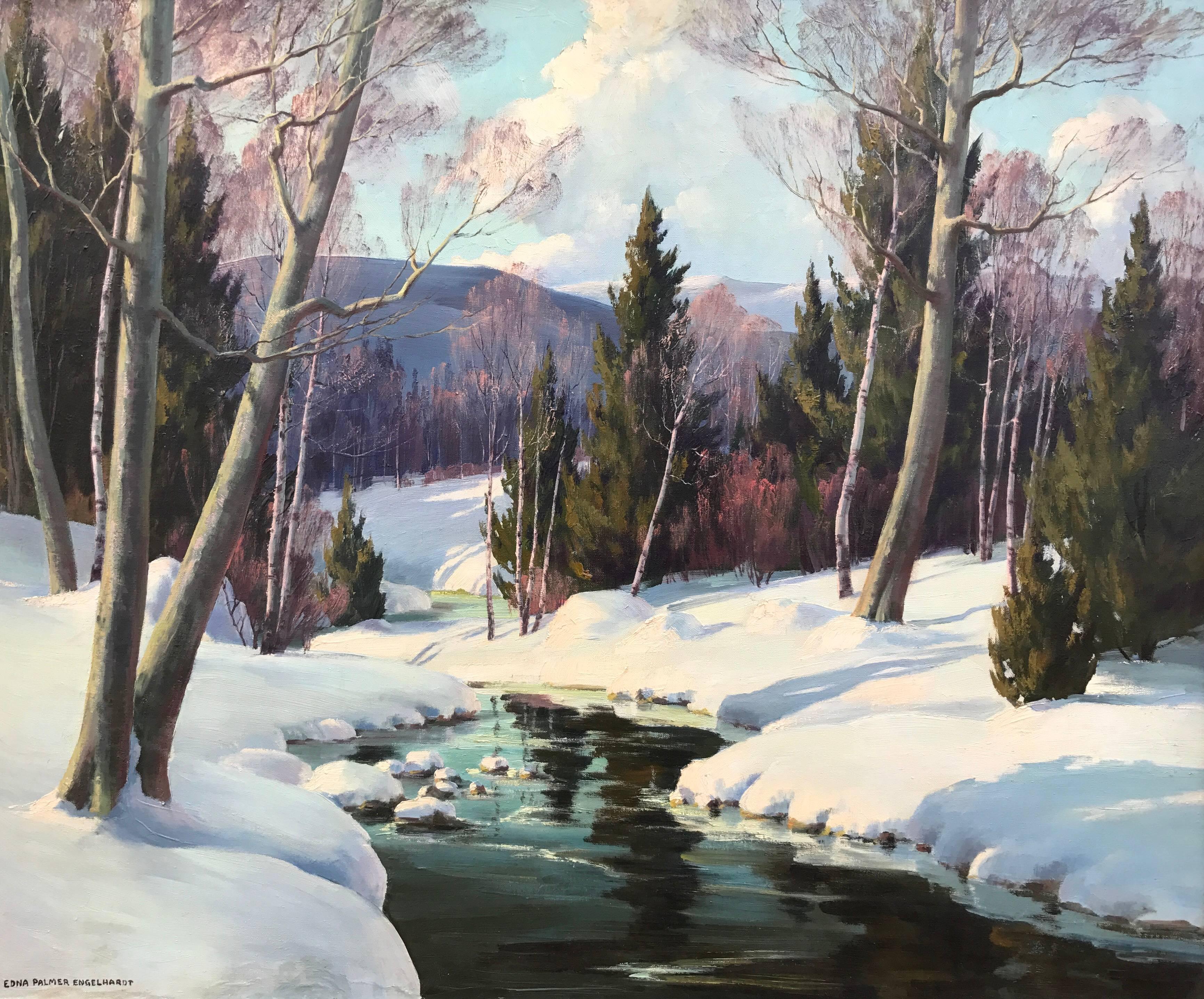 Edna Palmer Engelhardt Landscape Painting - "Wonder of Winter"