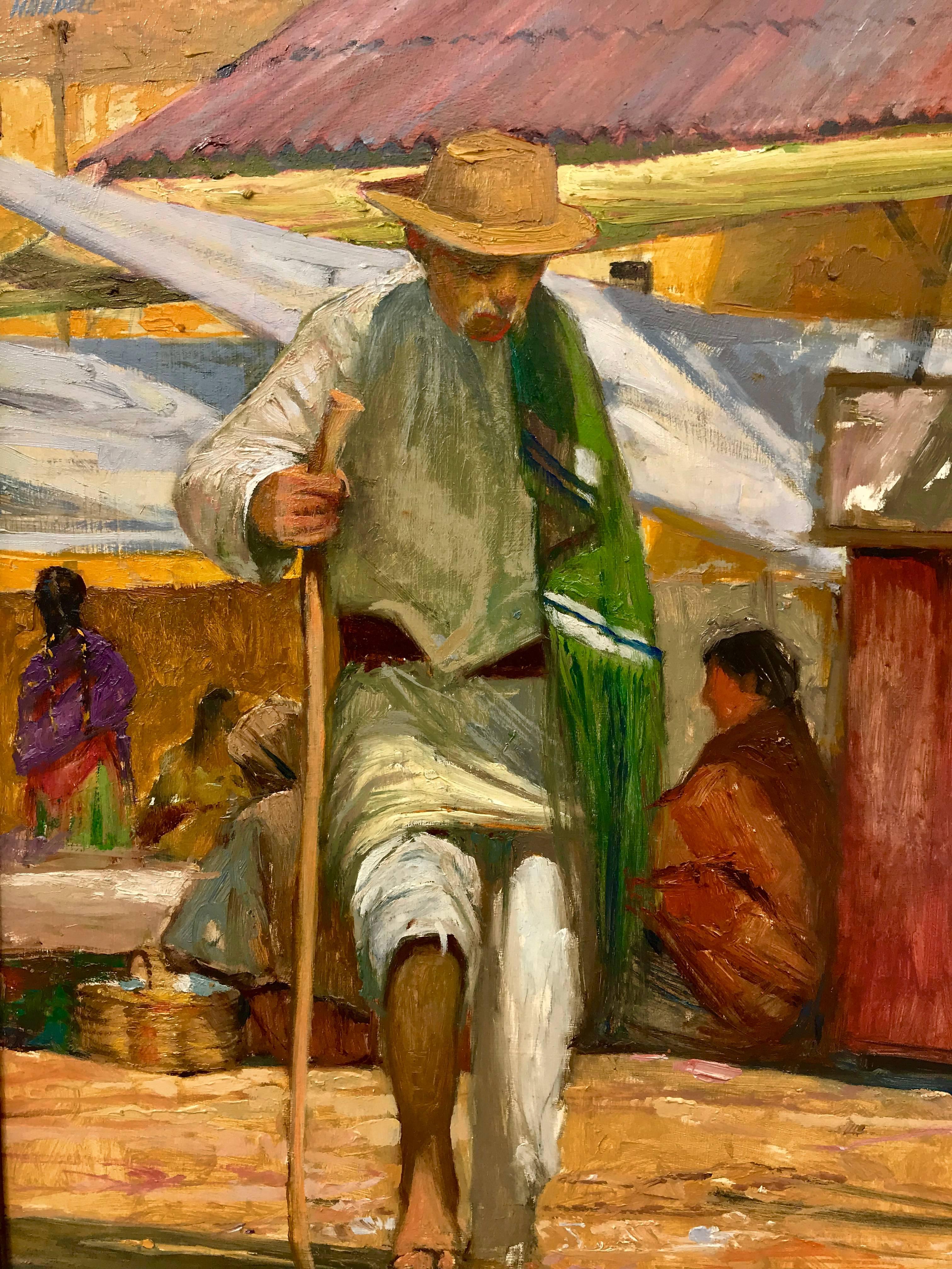 “The Elderly One” - Painting by Albert Handell