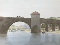 Paper Landscape Drawings and Watercolors
